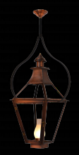 The Coppersmith CR22E-HSI-PY - Creole 22 Electric-Hurricane Shade-Pendent Yoke
