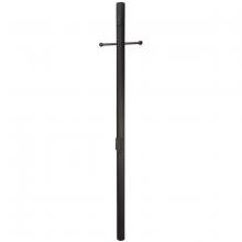 Craftmade Z8994-TB - 84" Fluted Direct Burial Post w/ Photocell & Convenience Outlet in Textured Black